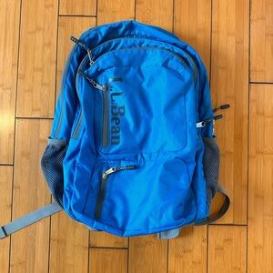 LL Bean Big Kids Royal Blue Everday Rucksack Laptop School Backpack